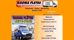 Desktop Screenshot of gaonafletes.com.ar